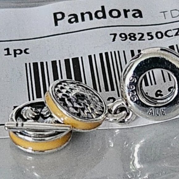 Auth Pandora Sterling Silver Retired Chinese Bao Steamer Dangle Charm 798250CZR - Picture 5 of 13